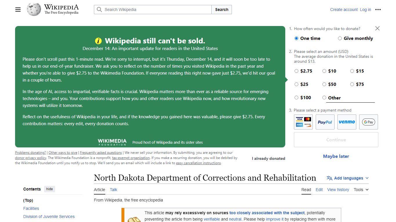 North Dakota Department of Corrections and Rehabilitation